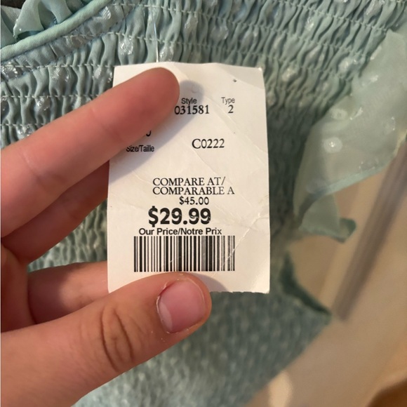 Mint green dress top - Picture 3 of 5